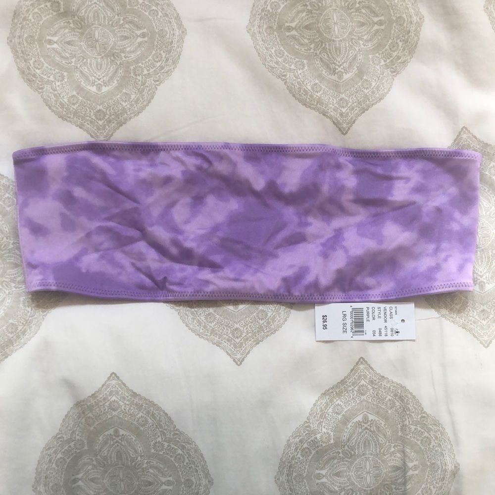 NWT PAC Sun bandeau bikini top by Kendall and Kylie size Large